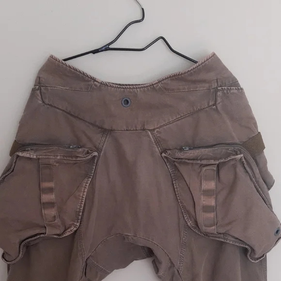 HAMCUS Brown Cargo Pants with Straight-Leg Cut - Picture 11 of 15